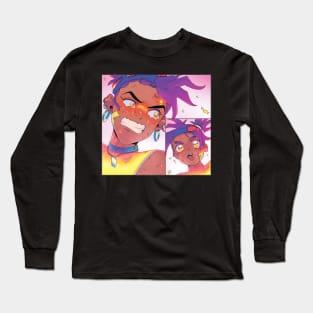 Anime Girl Cartoon Style - Manga Girl Long Sleeve T-Shirt